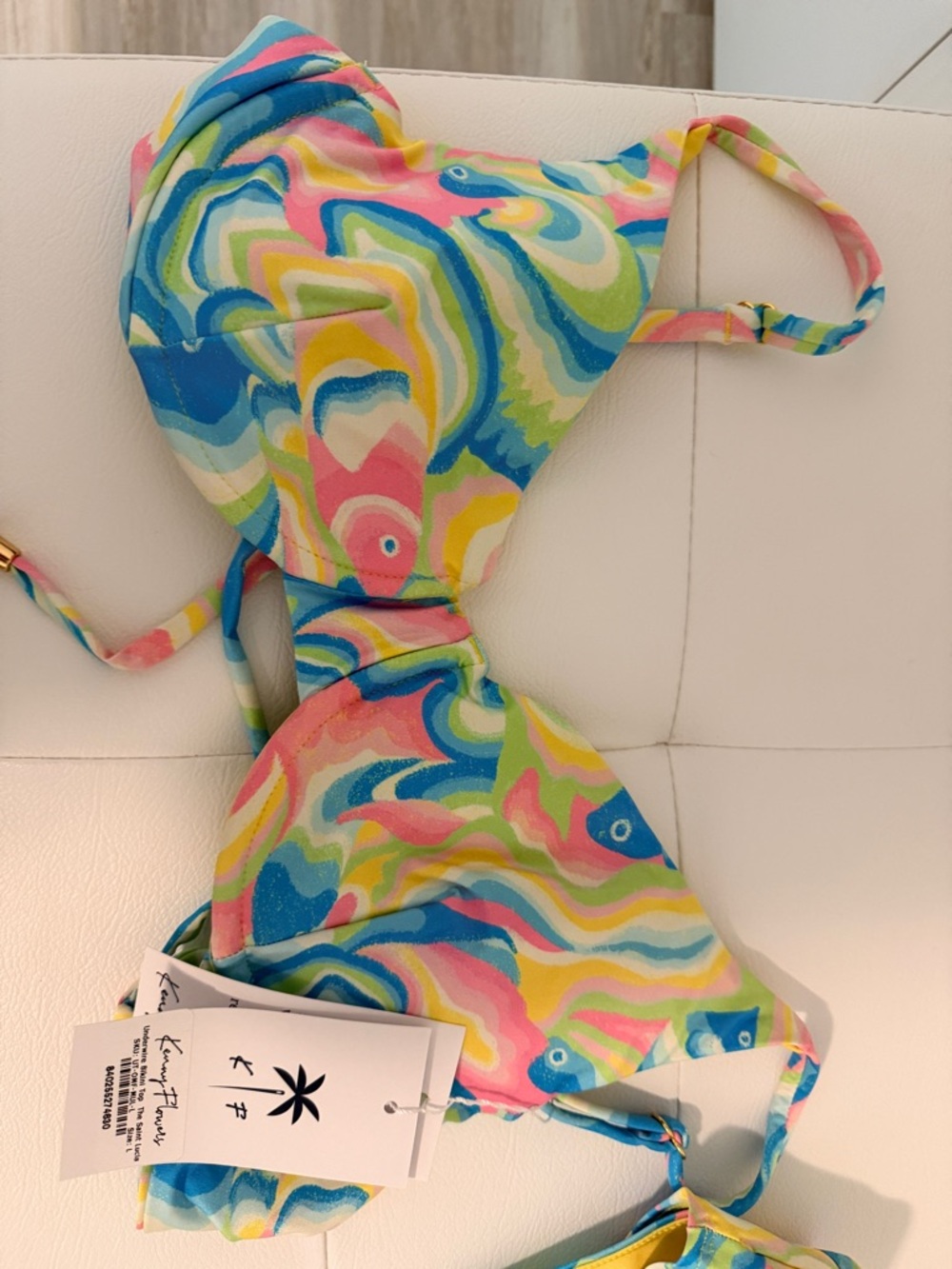 Kenny Flowers Multicolor Swirl Bikini - Blue, Pink, Yellow, Green